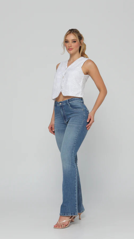(Preventa) Jeans colombiano Bota campana Nahir 4