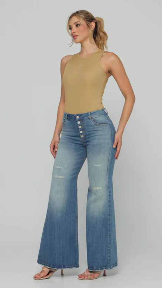 (Preventa) Jeans colombiano Flare Belice