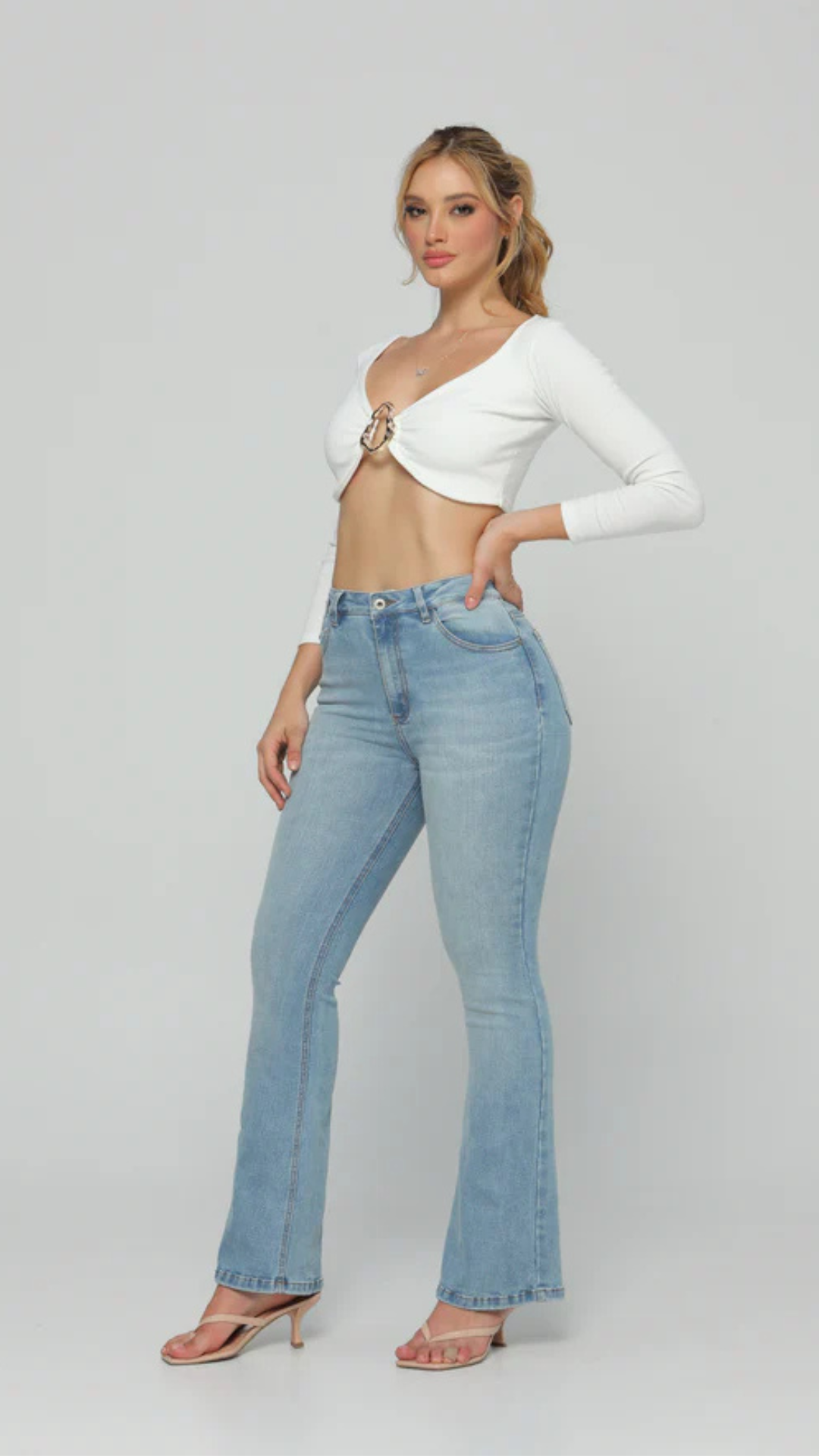 (Preventa) Jeans colombiano Bota campana Nahir 5