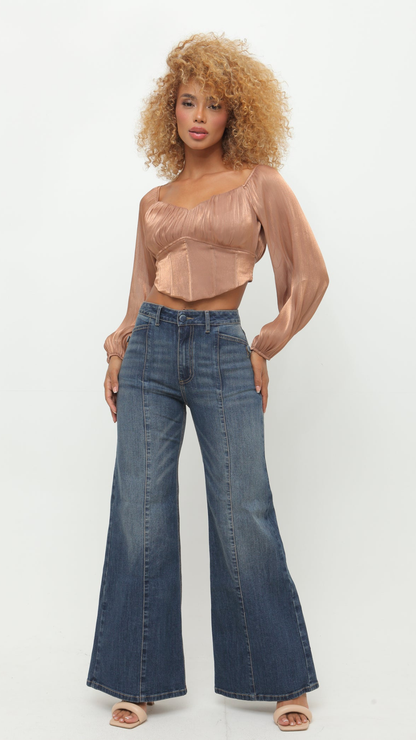 (Preventa) Jeans colombiano flare Ámbar