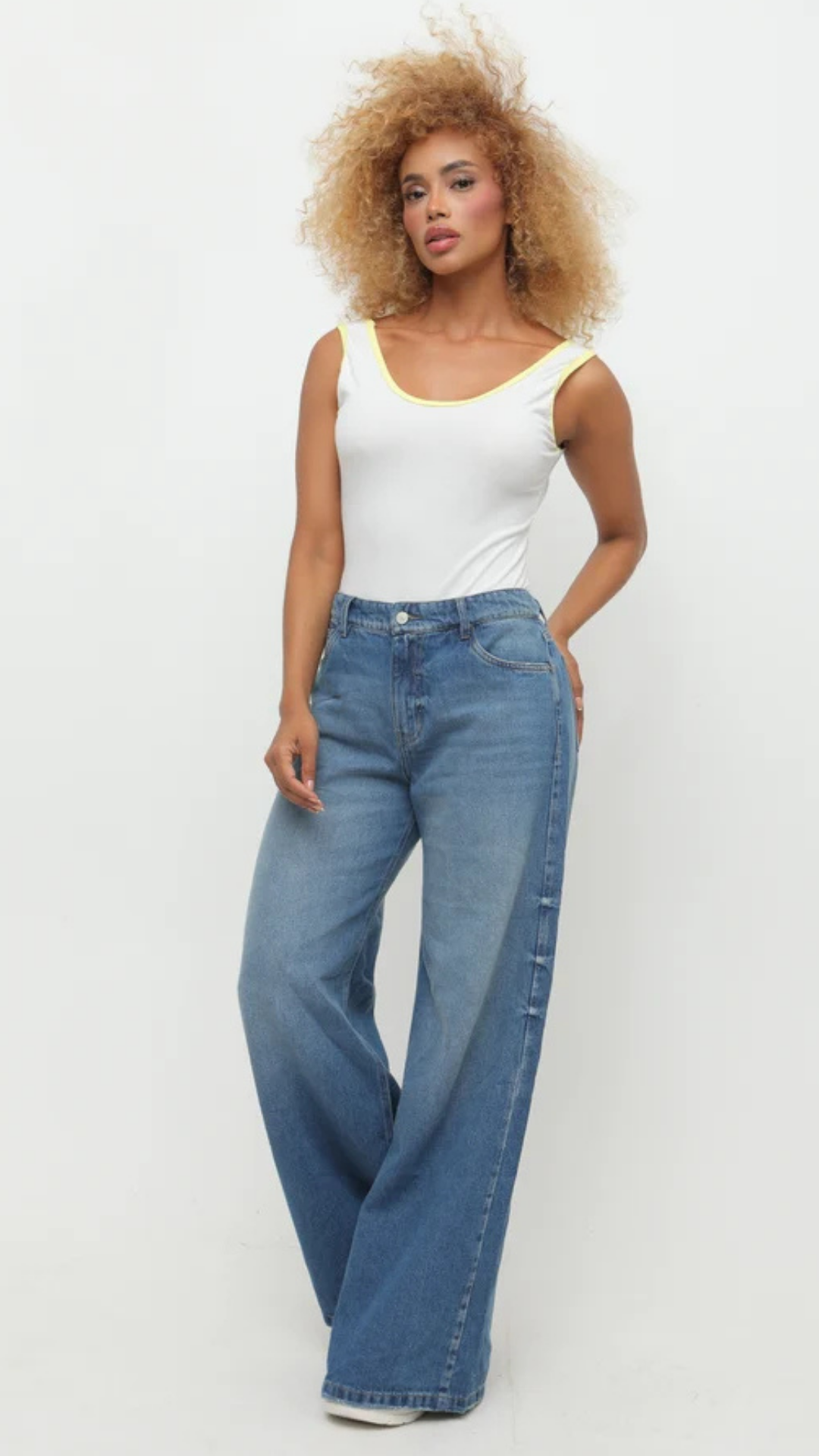 (Preventa) Jeans colombiano Wide leg Cris