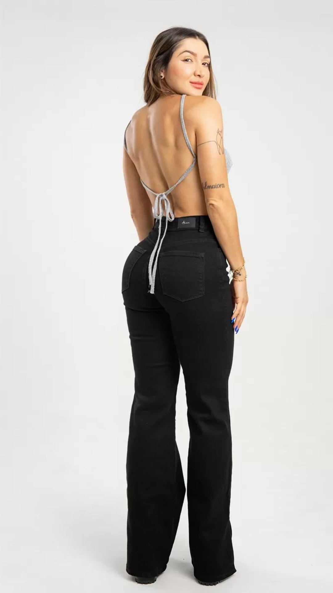 Jeans colombiano Mom flare Elia Black