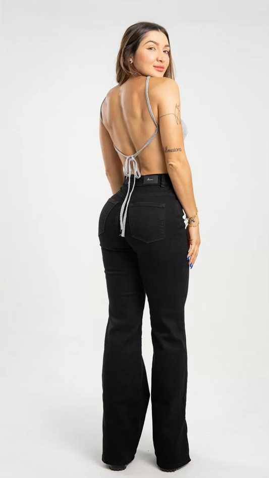 Jeans colombiano Mom flare Elia Black