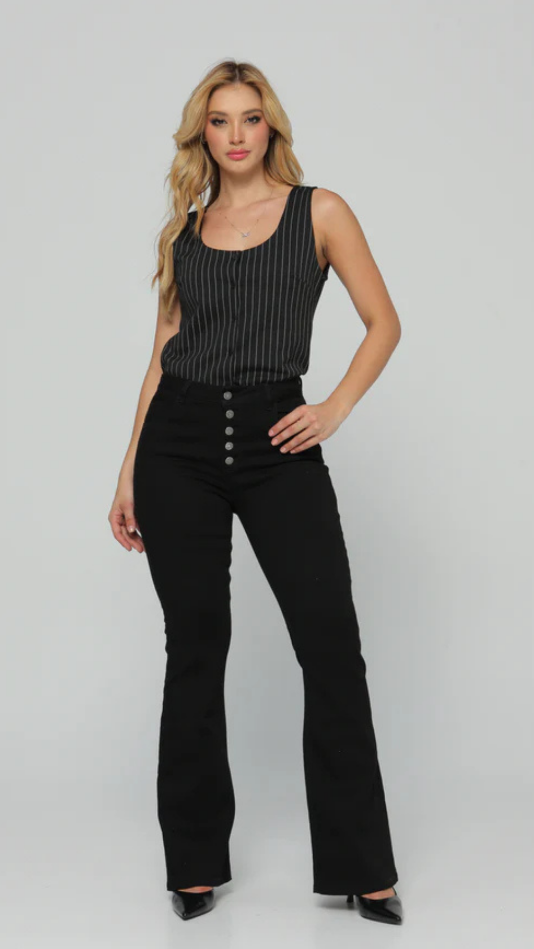 (Preventa) Jeans colombiano Bota campana Demi