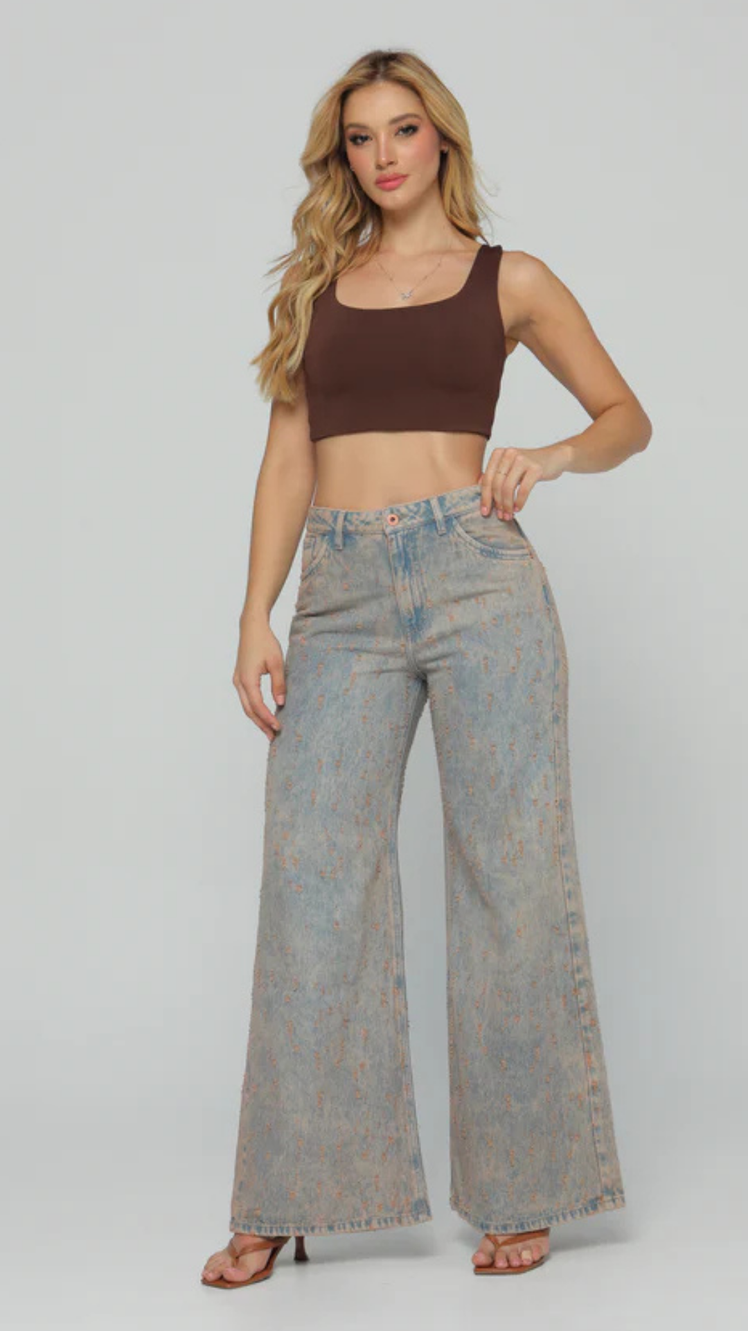 (Preventa) Jeans colombiano Wide leg efecto laser Devore