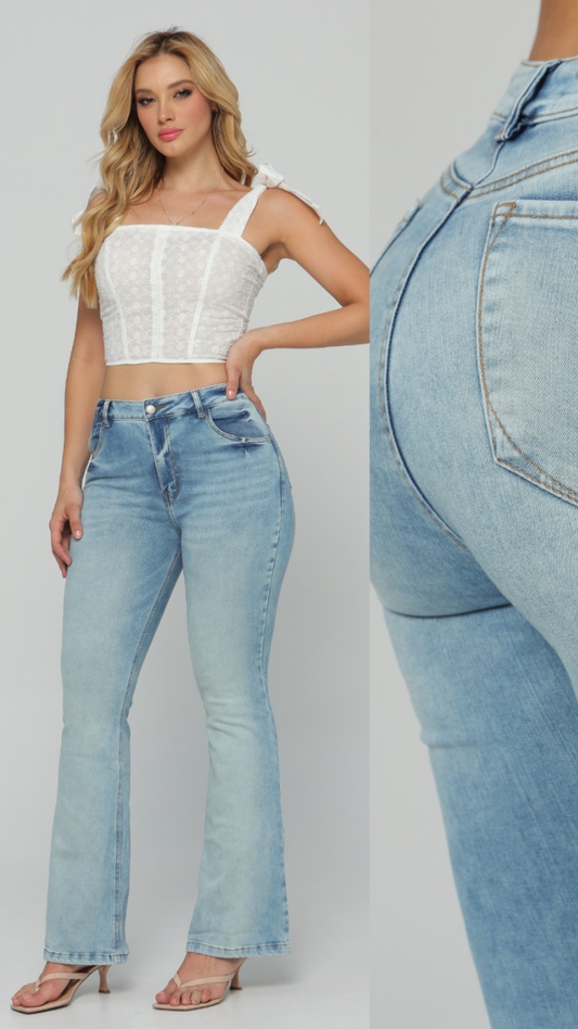 Jeans colombiano Bota campana Nahir 3