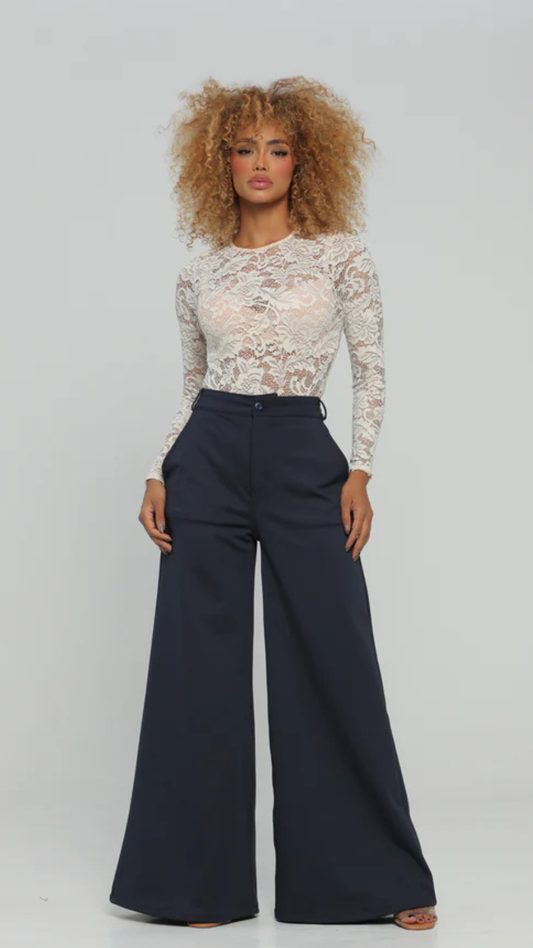(Preventa) Pantalón colombiano Flare Azul navy