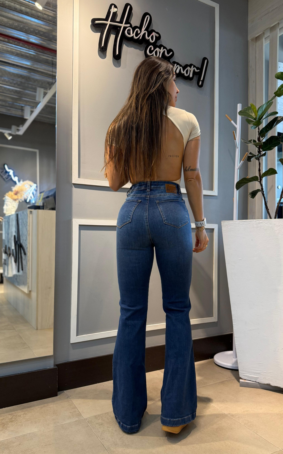 Jeans colombiano Bota campana Simone 3