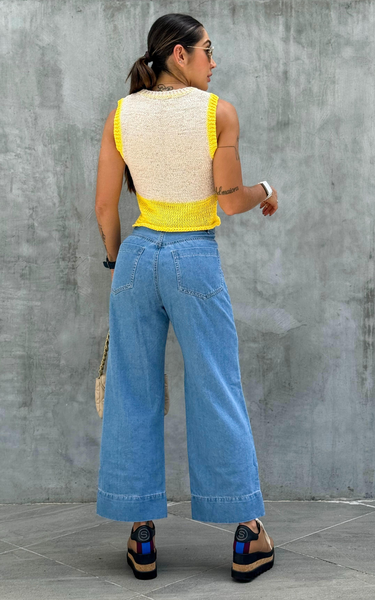 Jeans colombiano Straigh cropped Jarek 2