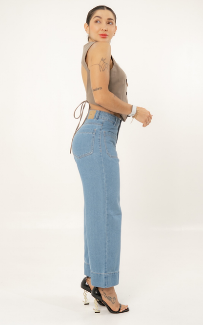 Jeans colombiano Straigh cropped Jarek 2