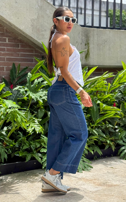 Jeans colombiano Straigh cropped Jarek