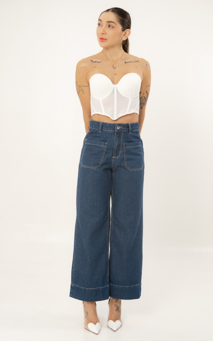 (Preventa) Jeans colombiano Straigh cropped Jarek