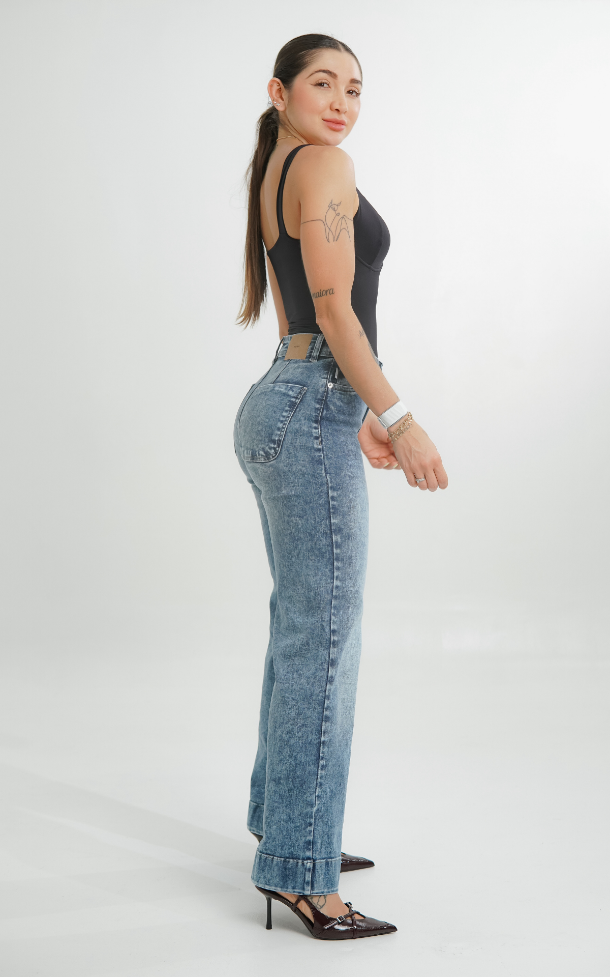 Jeans colombiano Mom flare Nilo 3