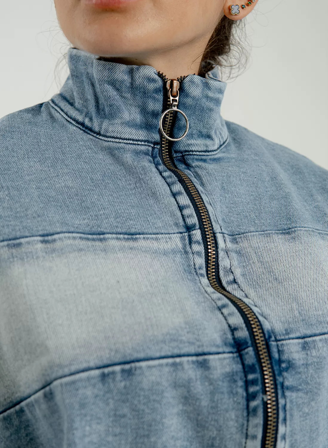 (Preventa) Chaqueta mezclilla Bomber Chelsea