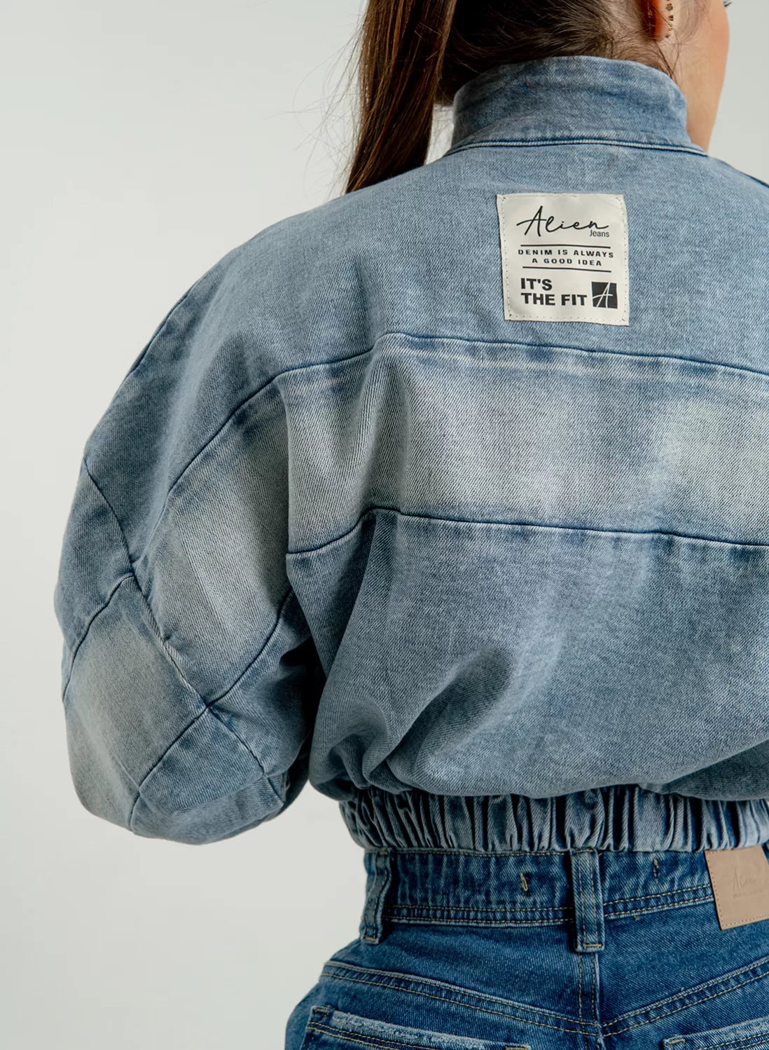 (Preventa) Chaqueta mezclilla Bomber Chelsea