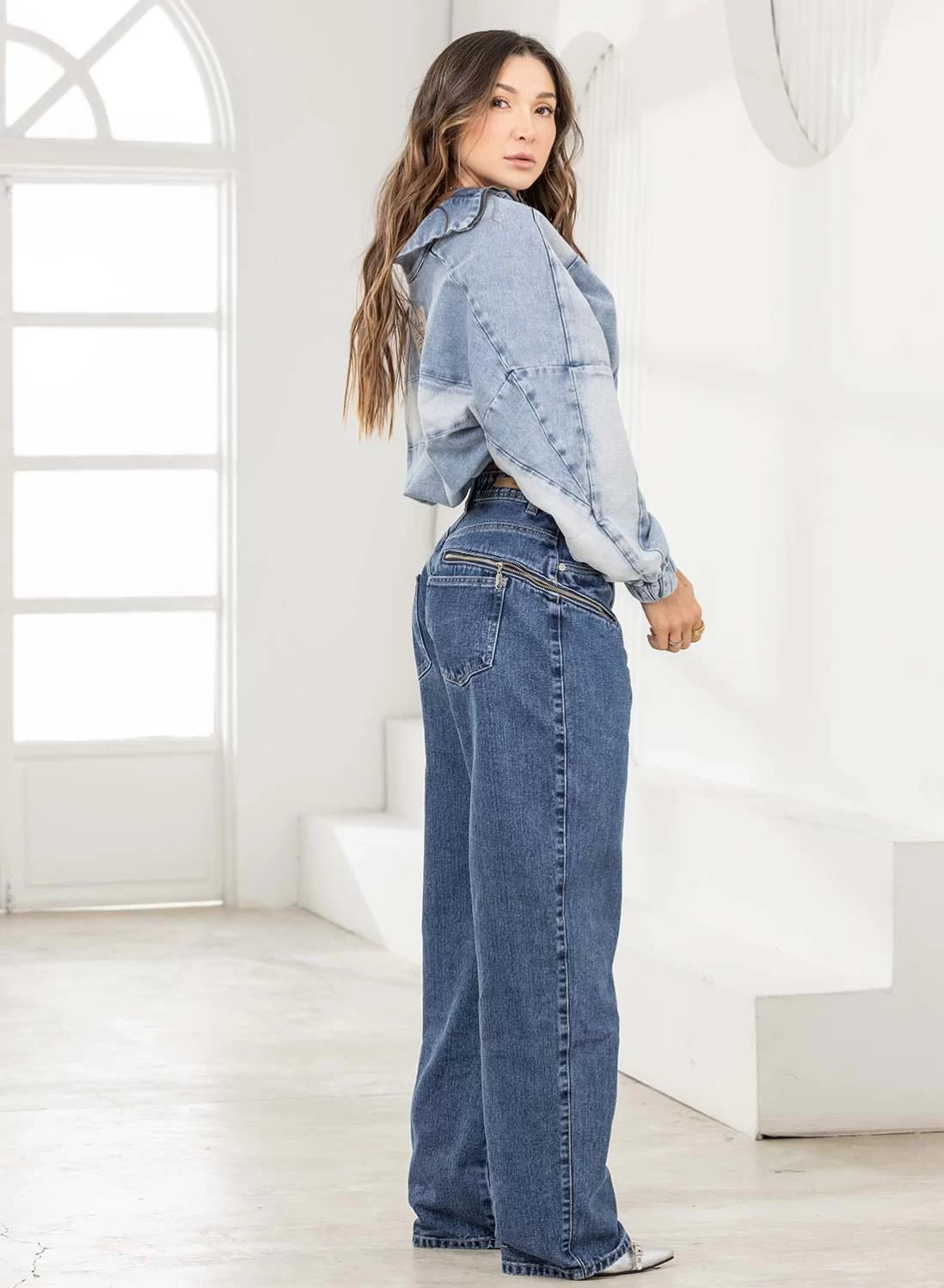 (Preventa) Chaqueta mezclilla Bomber Chelsea