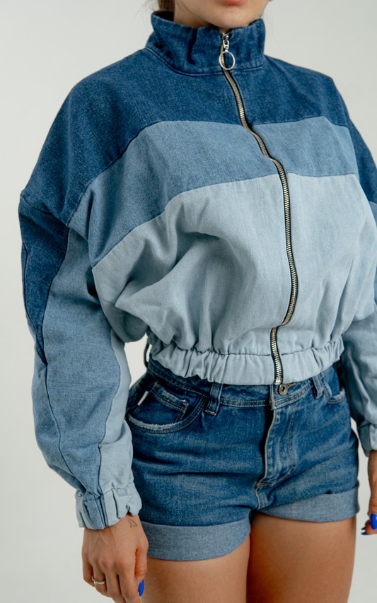 (Preventa) Chaqueta mezclilla Bomber Sixty