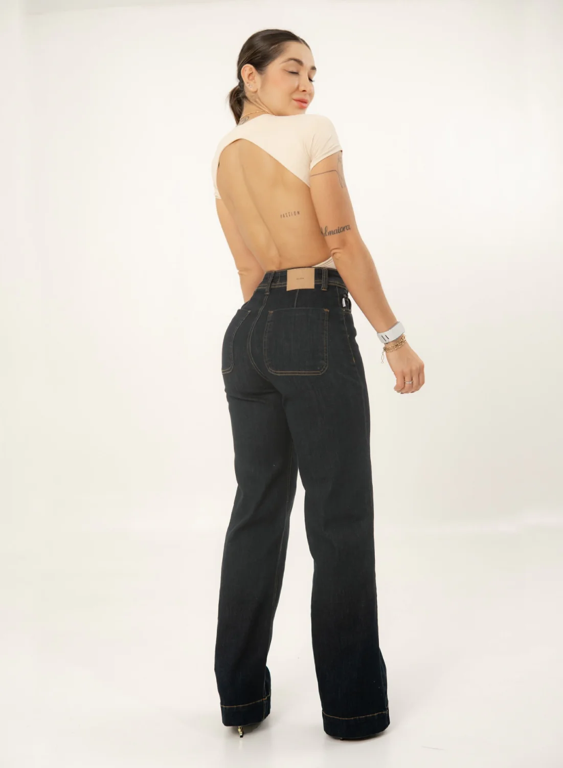 Jeans colombiano Mom flare Nilo