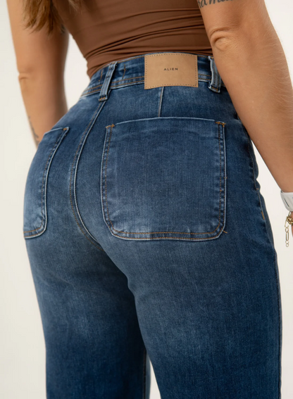 Jeans colombiano Mom flare Nilo 1