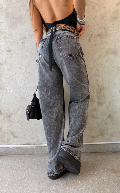 (Preventa) Jeans colombiano Straigth Tan Grey