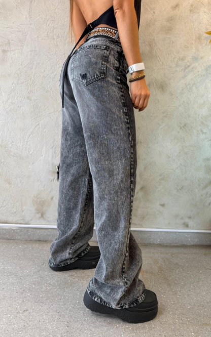 (Preventa) Jeans colombiano Straigth Tan Grey