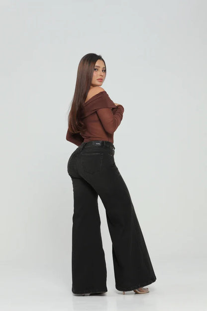 (Preventa) Jeans colombiano Flare Gala Black 26602-1