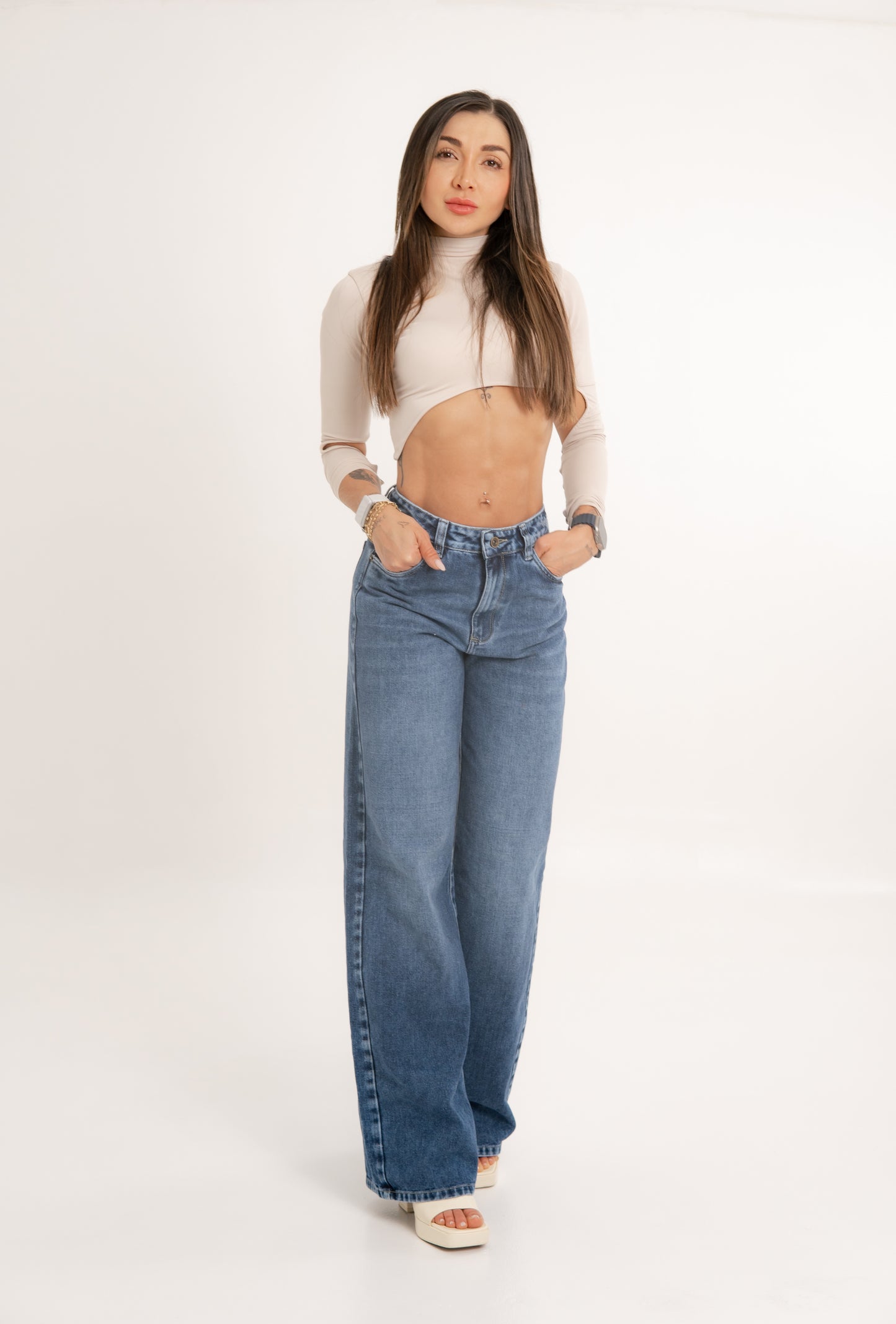 (Preventa) Jeans colombiano Straigth Tan 9