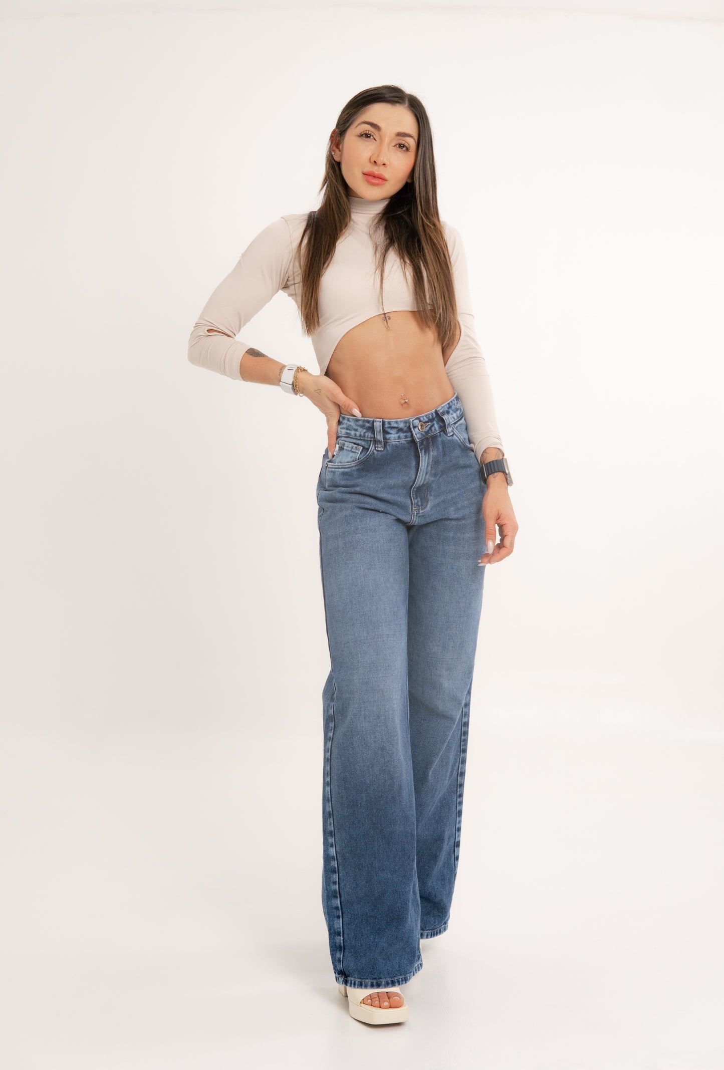 (Preventa) Jeans colombiano Straigth Tan 9