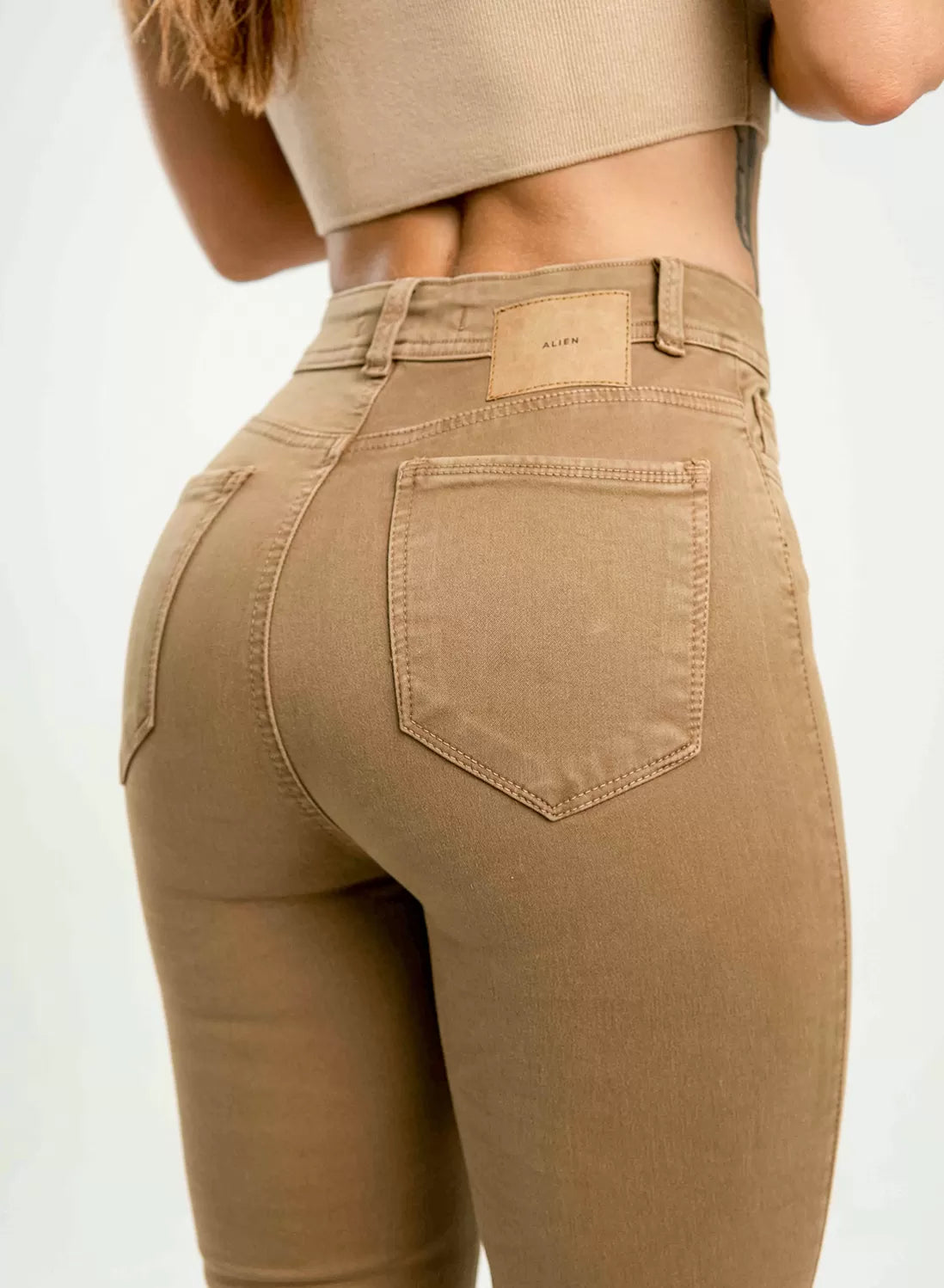 (Preventa) Jeans colombiano Bota campana Artemisa Chocolate