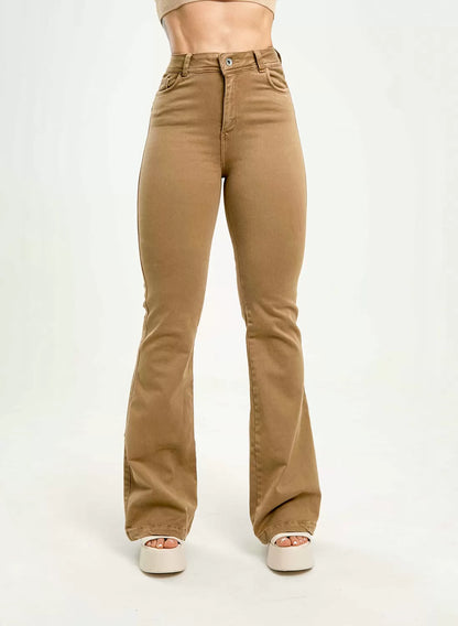 (Preventa) Jeans colombiano Bota campana Artemisa Chocolate
