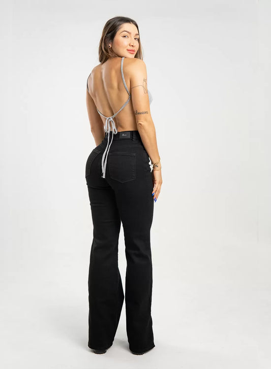 Jeans colombiano Mom flare Elia Black